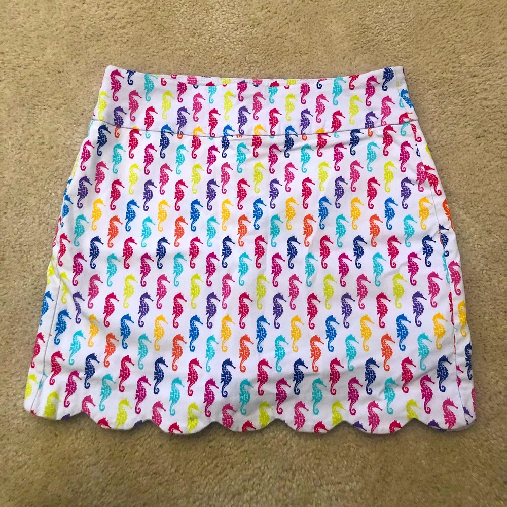 Seahorse Print Skort